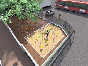 Artist impression (Top View) of the Children's Recreational centre at at the Accra Psychiatric Hospital
